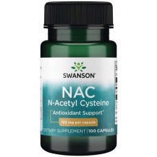 Swanson uztura bagātinātājs N-Acetyl Cysteine (NAC) 150mg, 100 kaps.